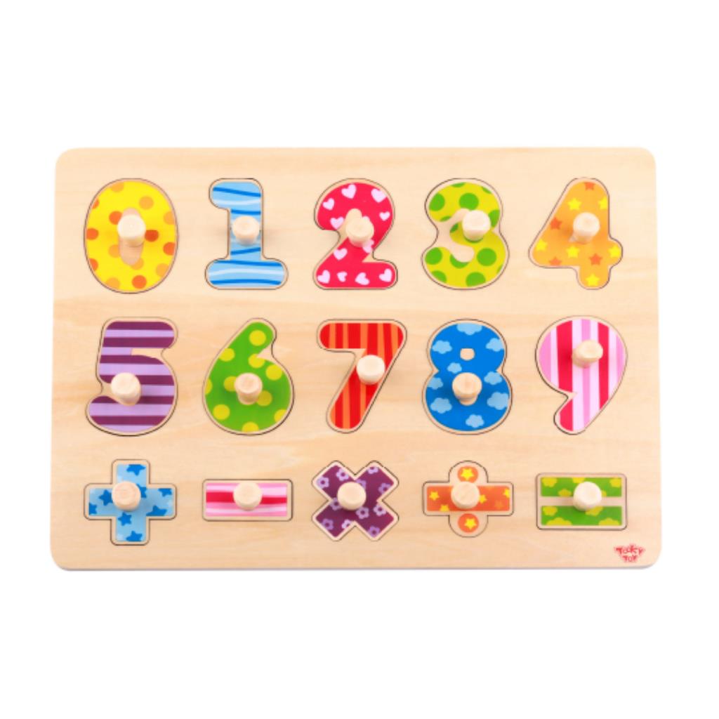 Tooky Toy Wooden Numbers Puzzle